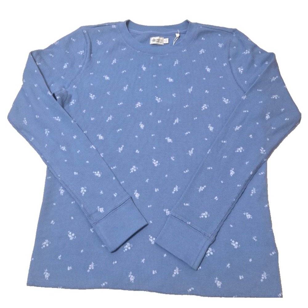 Alpine Design Peak Waffle Print Women's XL Basin Blue/Ditsy Print‎ NWT